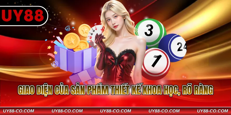 Giao diện của sản phẩm thiết kế khoa học, rõ ràng